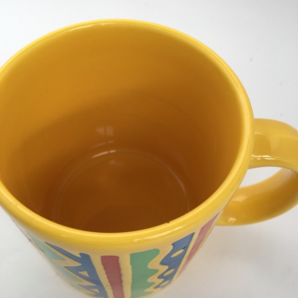 Waechtersbach Mug W Germany Colourful Striped Tea Coffee Cup Yellow Green Red - Picture 4 of 5